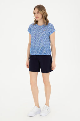 Женская темно-синяя футболка - U.s. polo assn фото 18