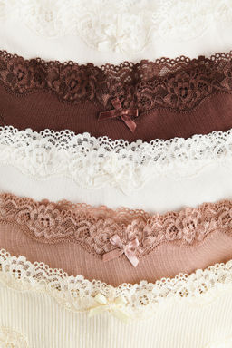 Pack de 5 bragas Brazilian de algod?n y encaje - H&m фото 6