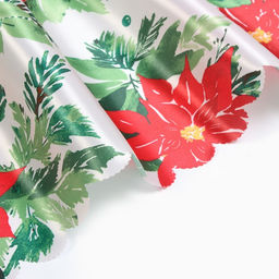 Скатерть новогодняя Доляна Christmas flowers, размер 145?220 см