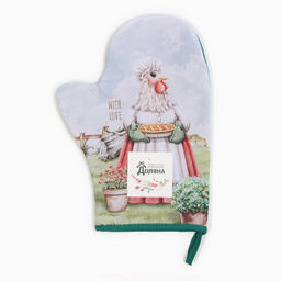 Варежка-прихватка Доляна Курочка 20х28 см, 35% хл, 65% пэ, ватин 250 г/м2  фото 4