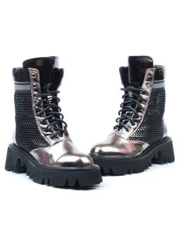 01-C1101-2 GOLD Ботинки женские (натуральная кожа, байка) - Фабричный китай фото 14