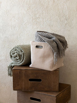 Плед плетеный 150x200 серый - Denastia фото 11