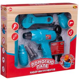 Набор инструментов ABtoys Помогаю Папе с шуруповертом  фото 5