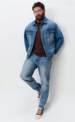 Куртка джинс P611-1285 l.blue - Primm фото 5