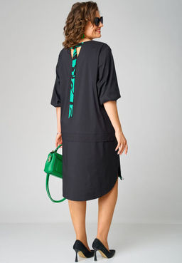 Платье EVA GRANT 7200А-Р принт зелень