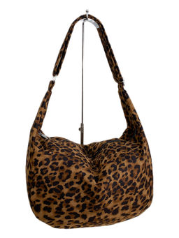 Женская сумка из искусственной замши, цвет леопард