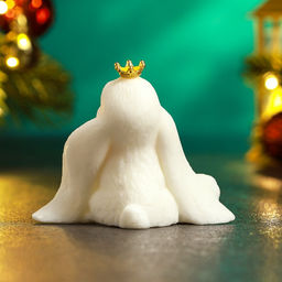 Фигурное мыло Милый зайчик белый, 95 г - Мыльные штучки фото 4