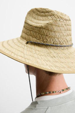 WOVEN HAT WITH STRAP - Zara фото 4