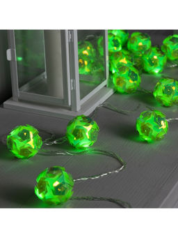 Гирлянда Нить 4.5 м с насадками Цветочные шары, IP20, прозрачная нить, 15 LED, свечение зелёное, 220 В - Luazon lighting фото 8
