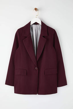 Ozel Koleksiyon Murdum Cizgili Astarl? Normal Kal?p Yumusak Kumas Blazer Ceket TWOAW26BC00057 - Trendyolmilla фото 5