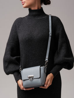 Сумка через плечо Azaro 3520 серое небо/бизон