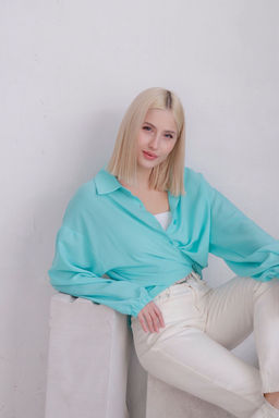 11715 Рубашка удлинённая тиффани