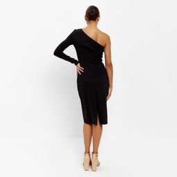 Платье женское миди MINAKU: PartyDress чёрное, размер 48