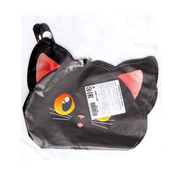 Цена за 5 шт. Воздушный шар фольгированный 14" «Кот чёрный», для палочки