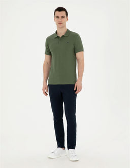 Haki Slim Fit Basic Ti__rt