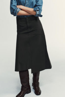 ASYMMETRIC MIDI SKIRT - Zara фото 2