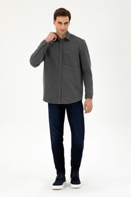 Мужская светло-серая трикотажная рубашка Неожиданная скидка в корзине - U.s. polo assn фото 4