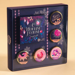 Подарочный набор С Новым годом!: чай чёрный 50 г., крем-мед 5 шт. x 30 г.