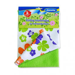 Набор полотенец 2 шт 33*50см из микрофибры, арт. 24030