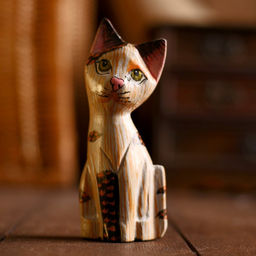 Сувенир «Котёнок», 12×5×2.5 см, дерево