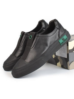 03-0121-1 BLACK Кроссовки мужские (натуральная кожа) - Фабричный китай фото 13