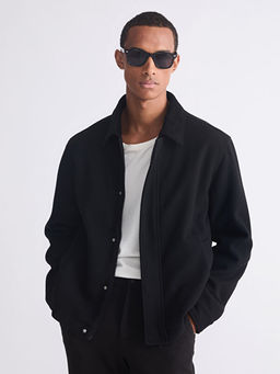 Standart Kal?p G?mlek Yaka Erkek Mont