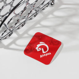 Салфетница Доляна «Ринго», 14.5×4.5×9.5 см, хромированная