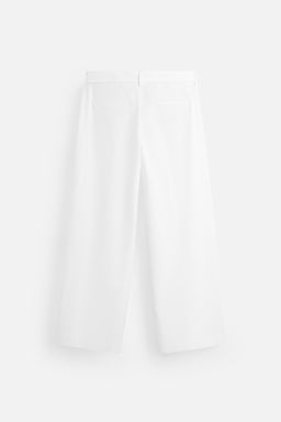 LYOCELL - COTTON TROUSERS WITH BELT - Zara фото 13