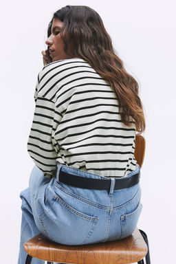 Top de algodon con escote barco - H&m фото 4