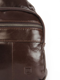 LACCOMA сумка VIN96611-коричневый натуральная кожа хлопок  фото 3