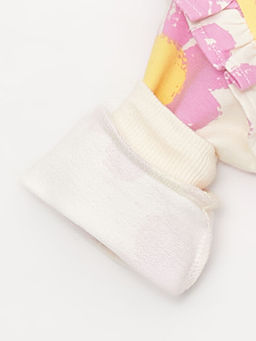 Bisiklet Yaka Uzun Kollu K?z Bebek Sweatshirt ve E?ofman Alt 2li Tak?m - Waikiki фото 3