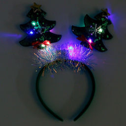 Ободок новогодний карнавальный «Ёлочки»