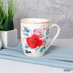 Кружка 400 мл Цветы / 4809-12 /уп 72/