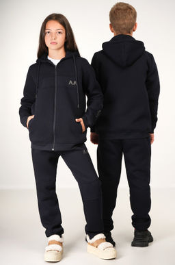 Теплый детский костюм из футера трехнитки с начесом Happyfox