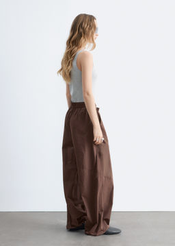 Pantalones de perneras anchas con cord?n de ajuste - H&m фото 6