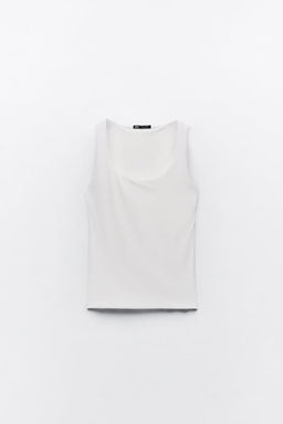 POLYAMIDE TOP WITH WIDE STRAPS - Zara фото 45