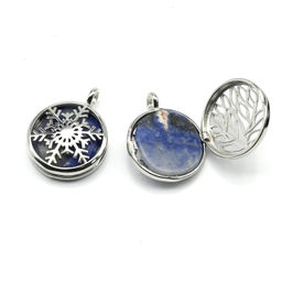 Кулон открывающийся Снежинка 25*25мм с бирюзой - Радуга камня фото 31