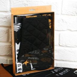 Кухонный фартук Мужество имеет значение и прихватка