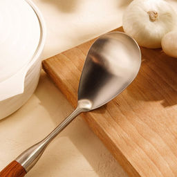 Ложка гарнирная SL Home «Рустик», 33×8 см, нержавеющая сталь, серебристая