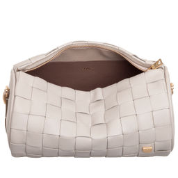Итальянская кожаная сумка DuDu Bags серии Abigail | жемчужный серый - Dudubags фото 5
