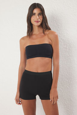 TRENDYOLMILLA Siyah-Ten 2li Seamless/Dikissiz Balensiz Kapl? Bandeu Orme Sutyen THMSS25SU00010  фото 2