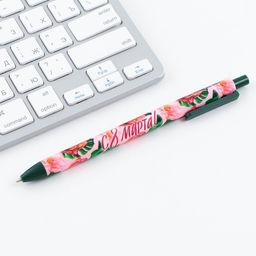 Цена за 10 шт. Ручка шариковая, синяя паста, 0.7 мм, автоматическая, матовая С 8 марта!