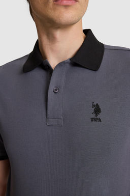 Erkek Antrasit Regular Fit Polo Yaka Basic Ti__rt - U.s. polo assn фото 6