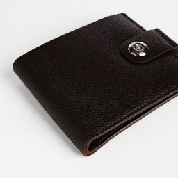 Портмоне мужское на магните, отдел для купюр, карт, монет, коричневое