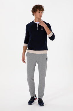 Erkek Lacivert Sweatshirt Sepette S_rpriz _ndirim
