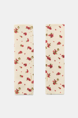 FLORAL PRINT KNITTED MITTENS - Zara фото 6