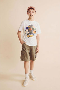 %100 Pamuk Stumble Guys Lisansl_ Ti__rt Erkek _ocuk