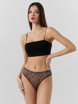 Цена за 2 штуки! Трусы женские леопардовые из сеточки