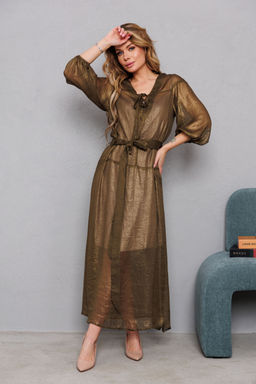 Платье AMORI 9828 хаки  фото 4