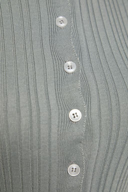 Mint Merserize Gorunumlu Fitilli Polo Yaka Triko H?rka TWOAW20HI0070